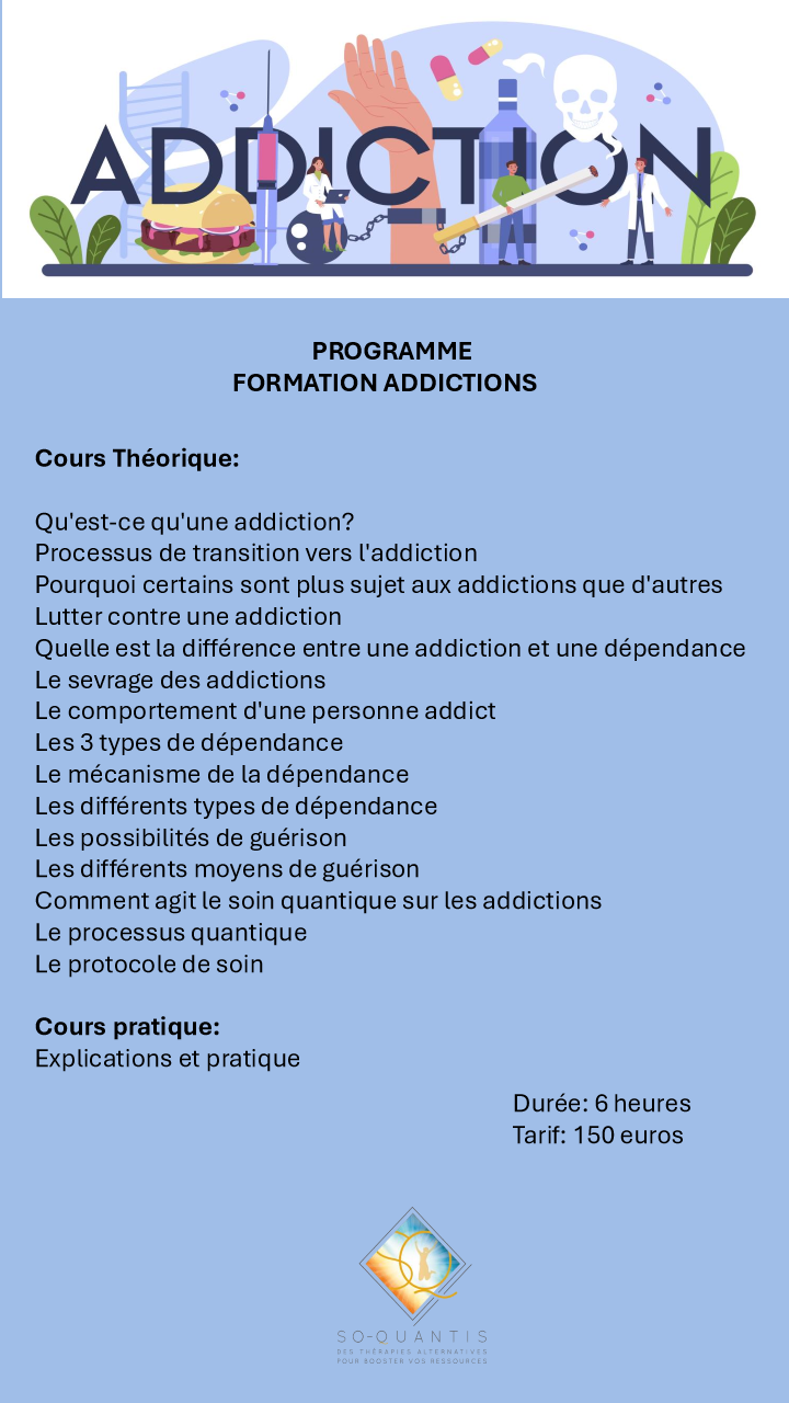 Affiche d’origine : Formation addictions