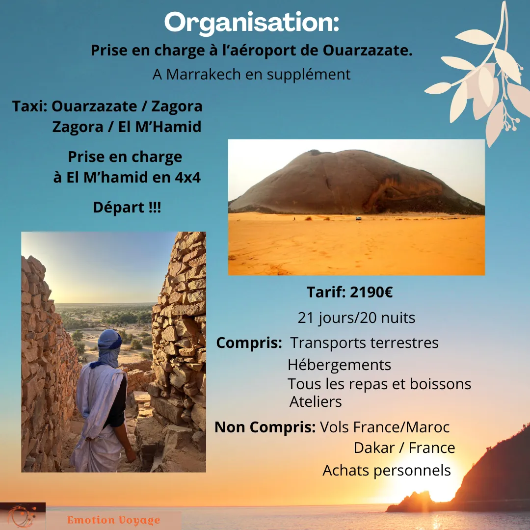 Programme du séminaire Afrique, trek 4x4 de novembre 2026 (6/6)